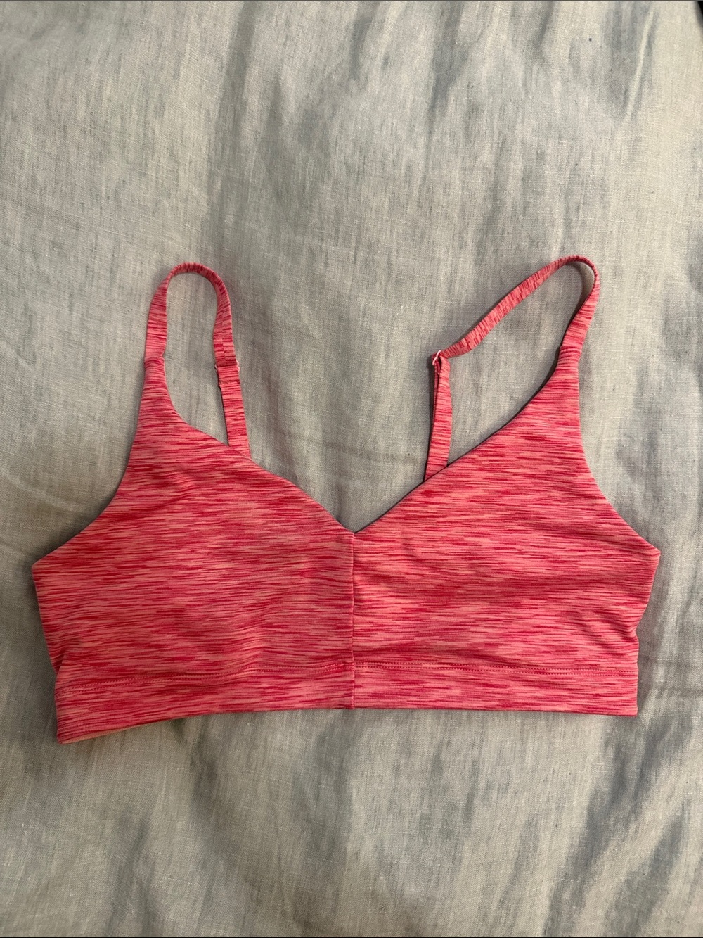 Outdoor Voices Adjustable Pink Bra